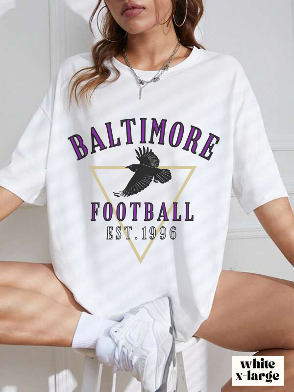 The Dallas Family Comfort Colors 90 s Baltimore Ravens NFL Football Tee Short Sleeve T Shirt Unisex Men s Women s Oversized Apparel Design 3