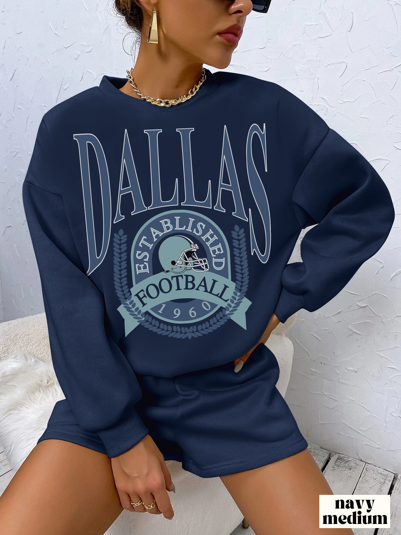 The Dallas Family  Vintage Cleveland Browns Crewneck - Retro