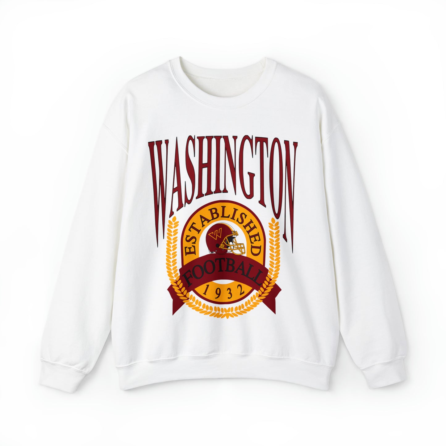 90's Washington Commanders Football Crewneck - Vintage Football Sweatshirt - Retro Redskins 70's, 80's, 90's - Design 1