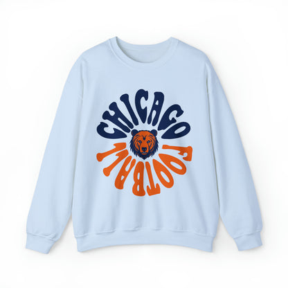 Vintage Chicago Bears Crewneck Sweatshirt - Throwback NFL Football Oversized Men's & Women's Sweatshirt - Design 2