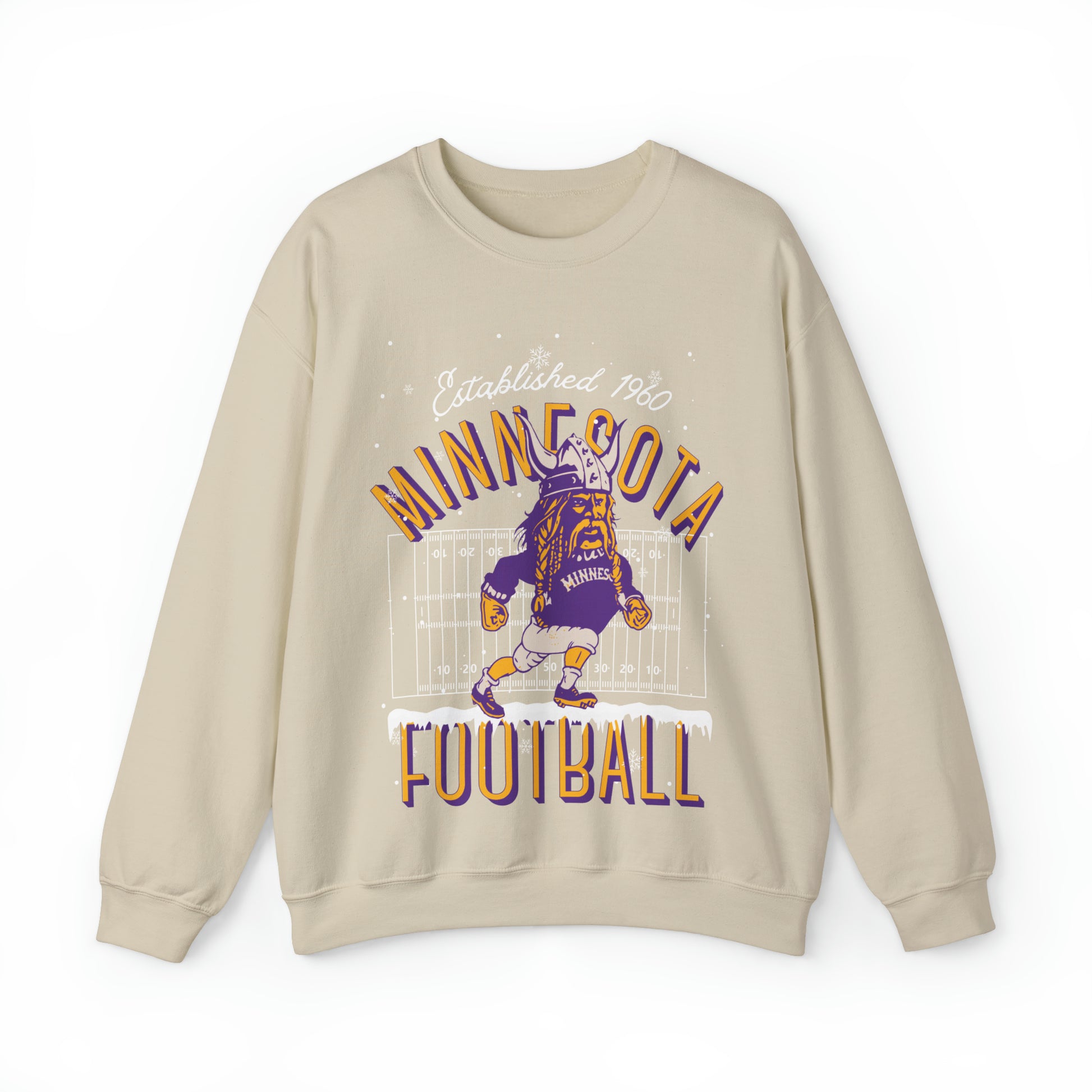 Minnesota Vikings Christmas Crewneck Sweatshirt - Holiday NFL Football Hoodie SKOL Mascot - Winter Men's & Women's Apparel