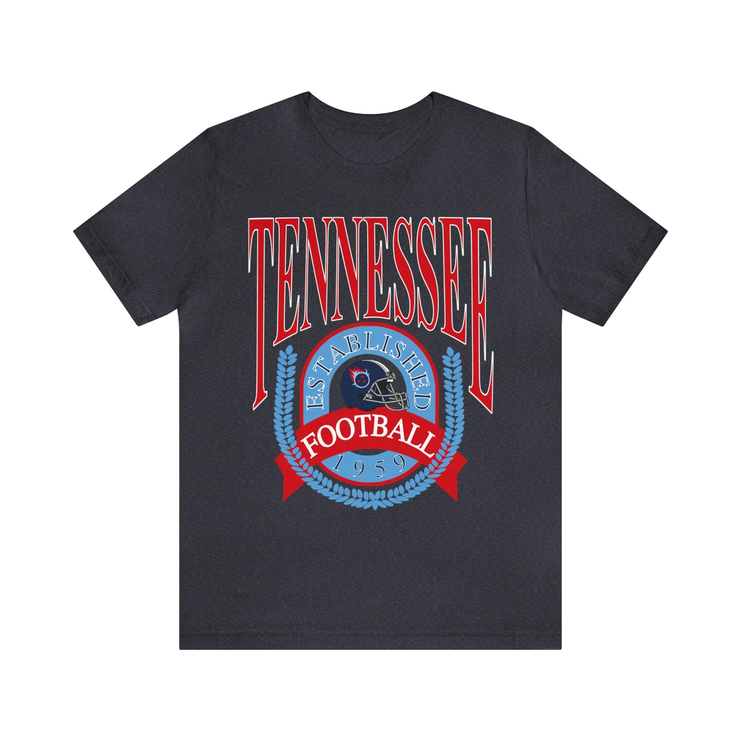 Throwback Tennessee Titans Tee - Vintage Style Football Short Sleeve T-Shirt- Men's & Women's Football Apparel - Design 1