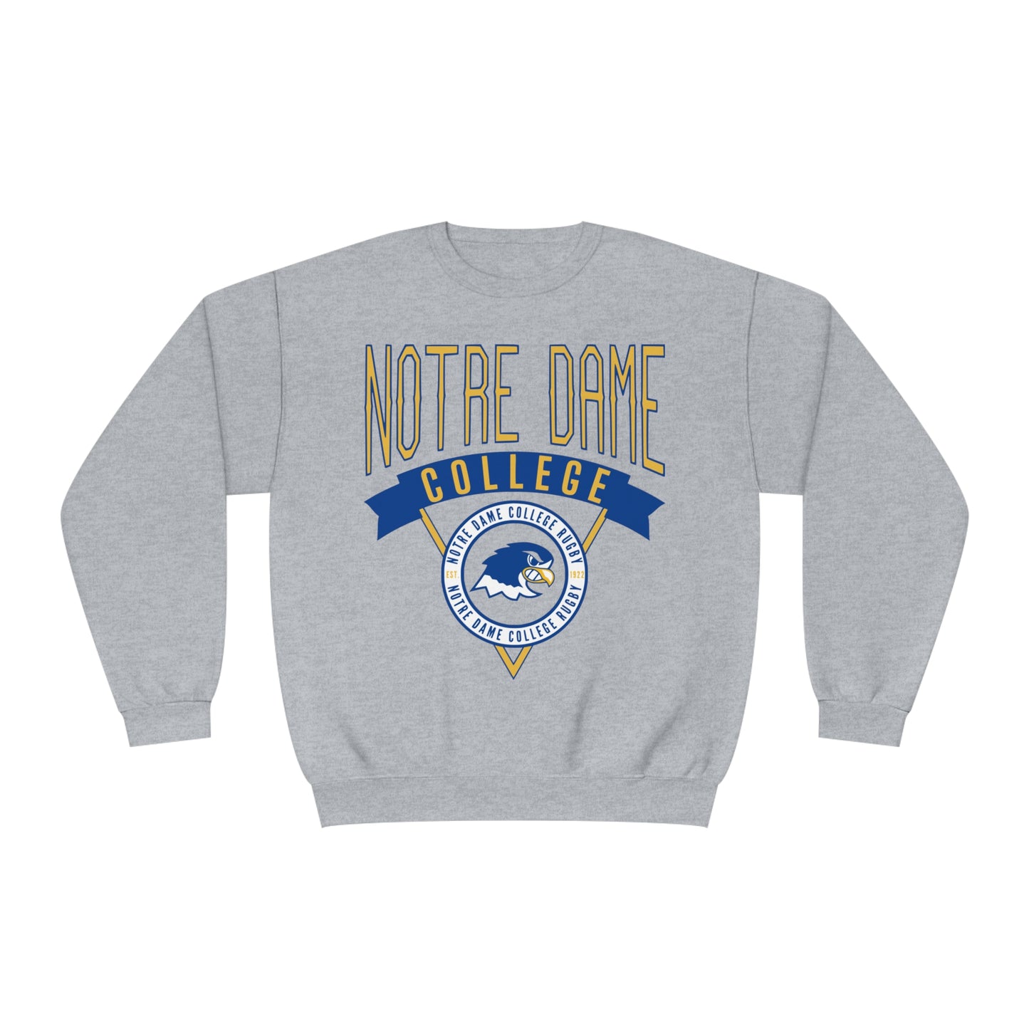 Notre Dame College Rugby Men's & Women's NDC Rugby Crewneck Sweatshirt - Unisex Sizing