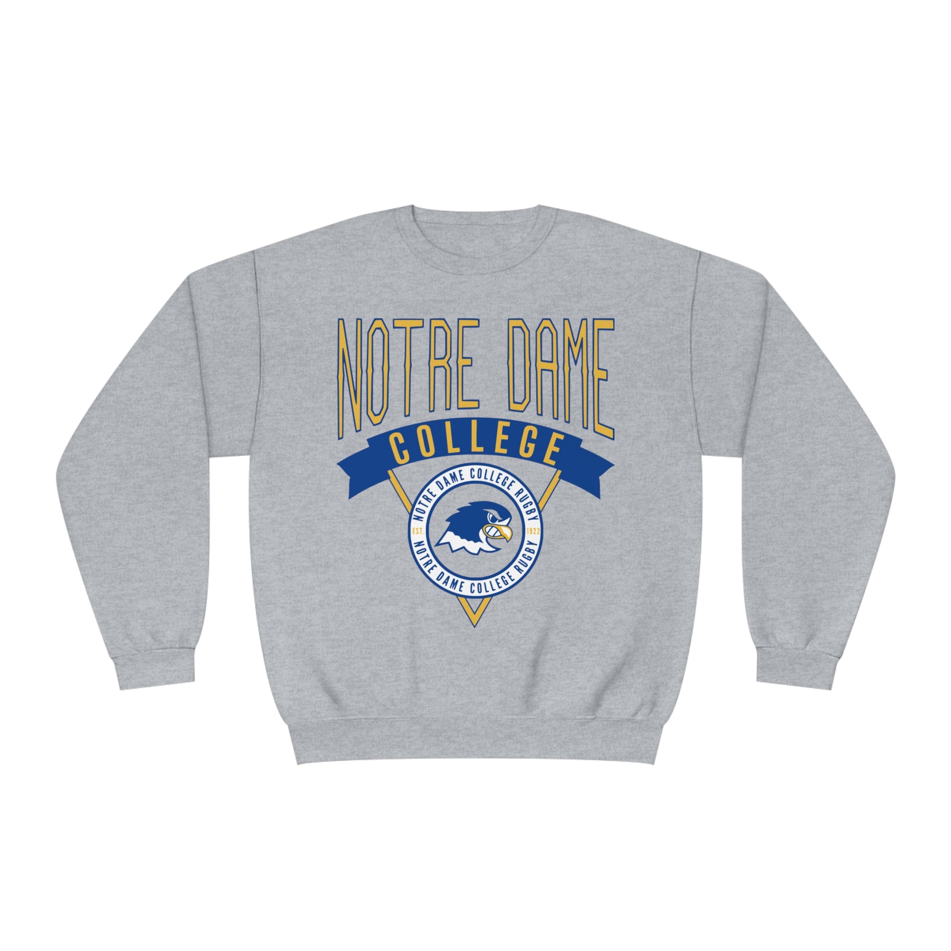 Notre Dame College Rugby Men's & Women's NDC Rugby Crewneck Sweatshirt - Unisex Sizing