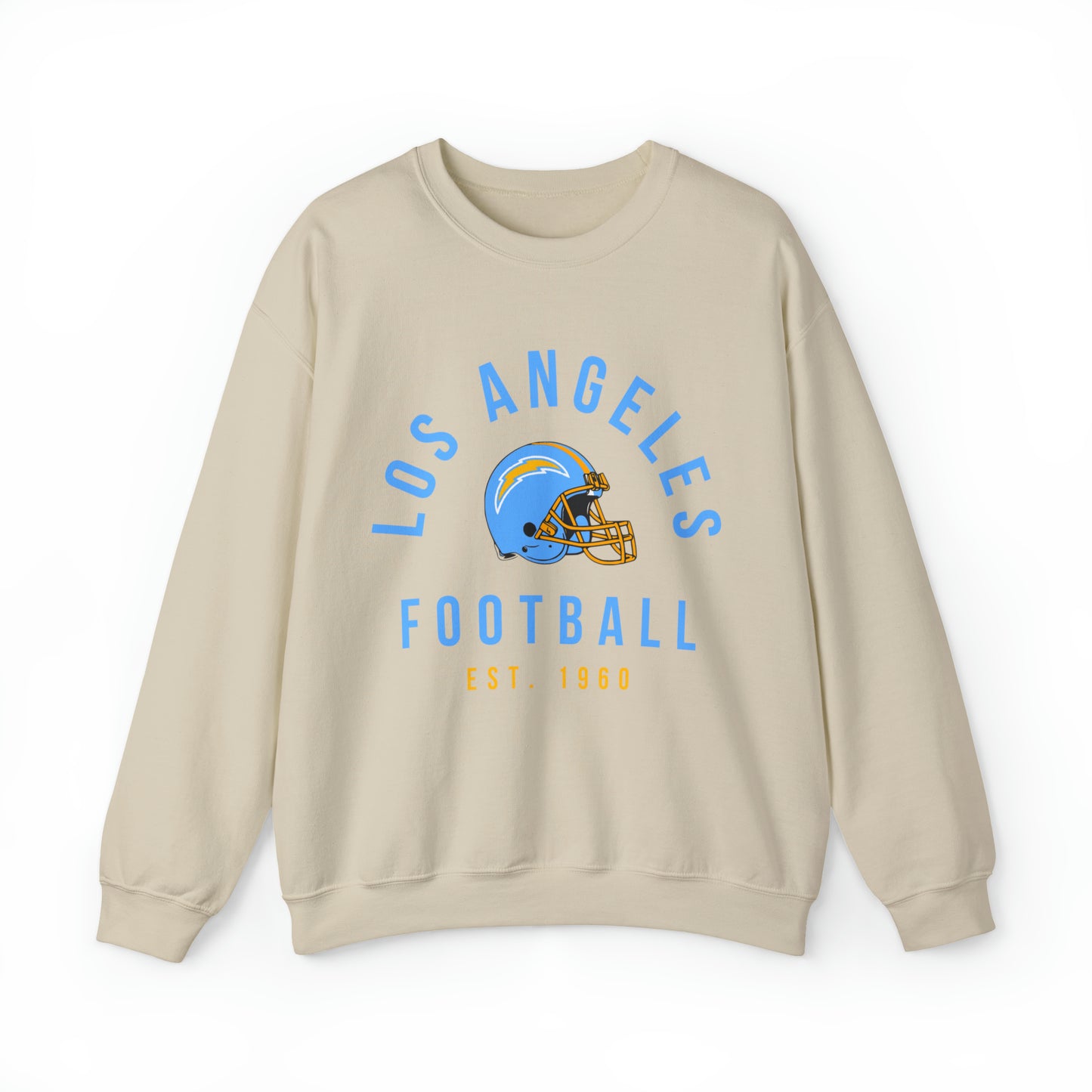 Vintage Los Angeles Chargers Crewneck Sweatshirt - Vintage California Football Sheep Style Apparel - Design 3