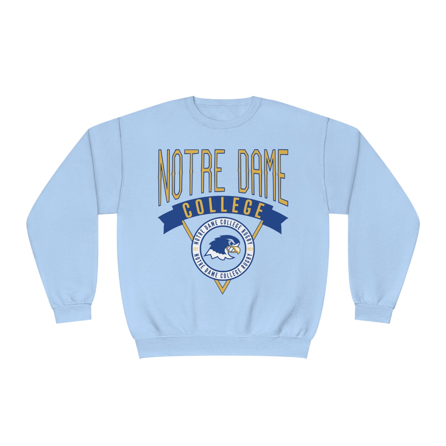 Notre Dame College Rugby Men's & Women's NDC Rugby Crewneck Sweatshirt - Unisex Sizing