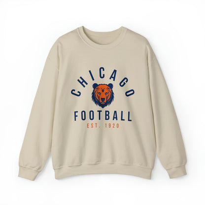 Vintage Chicago Bears Crewneck Sweatshirt - Throwback NFL Football Oversized Men's & Women's Crewneck - Design 4