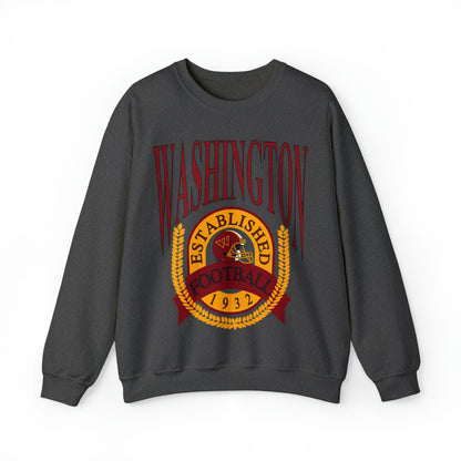 90's Washington Commanders Football Crewneck - Vintage Football Sweatshirt - Retro Redskins 70's, 80's, 90's - Design 1