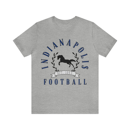 Vintage Indianapolis Colts Short Sleeve T-Shirt - Retro Style Football Tee - Men's & Women's - Design 1