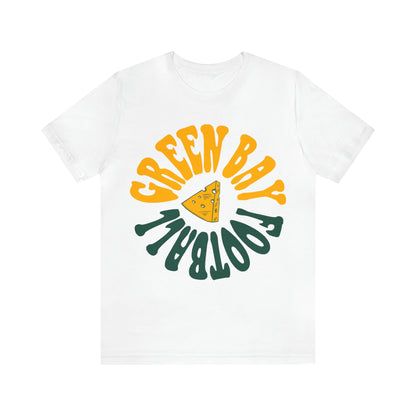 Hippy Green Bay Packers Retro Tee - Vintage Style T-Shirt - Wisconsin Cheese Head - Design 2