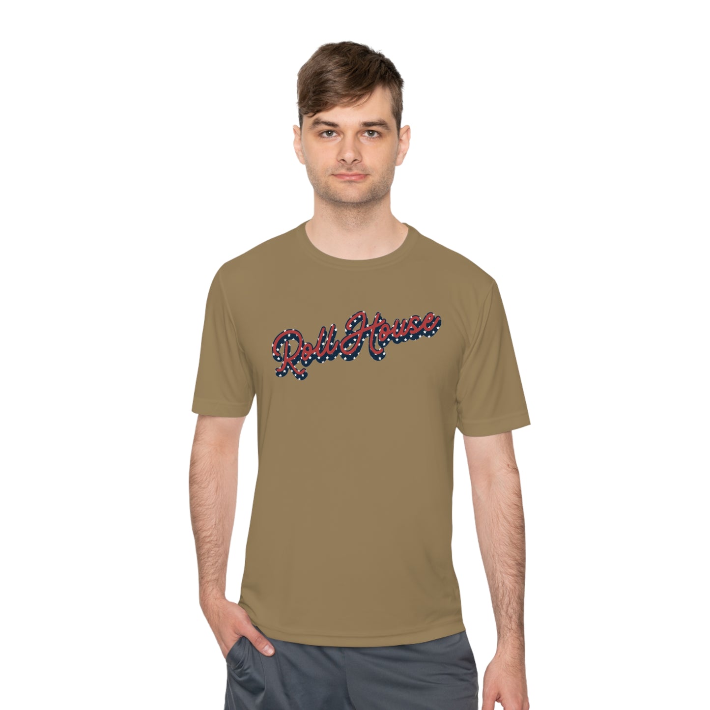 RollHouse ATHLETIC MATERIAL Unisex Moisture Wicking Tee