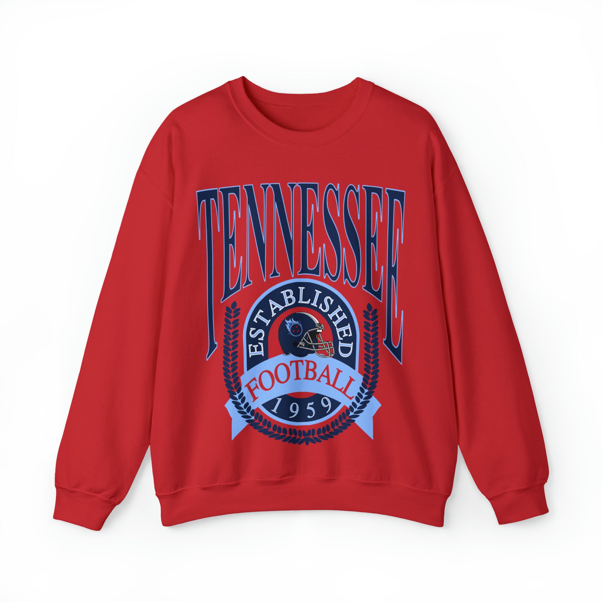 Throwback Tennessee Titans Crewneck Sweatshirt Vintage Men s Women s Oversized Unisex Football Apparel Design 1