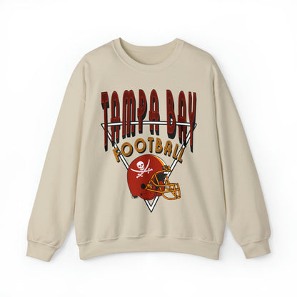 Vintage Tampa Bay Buccaneers Crewneck - Retro Men's & Women's Oversized Football Sweatshirt - Design 1