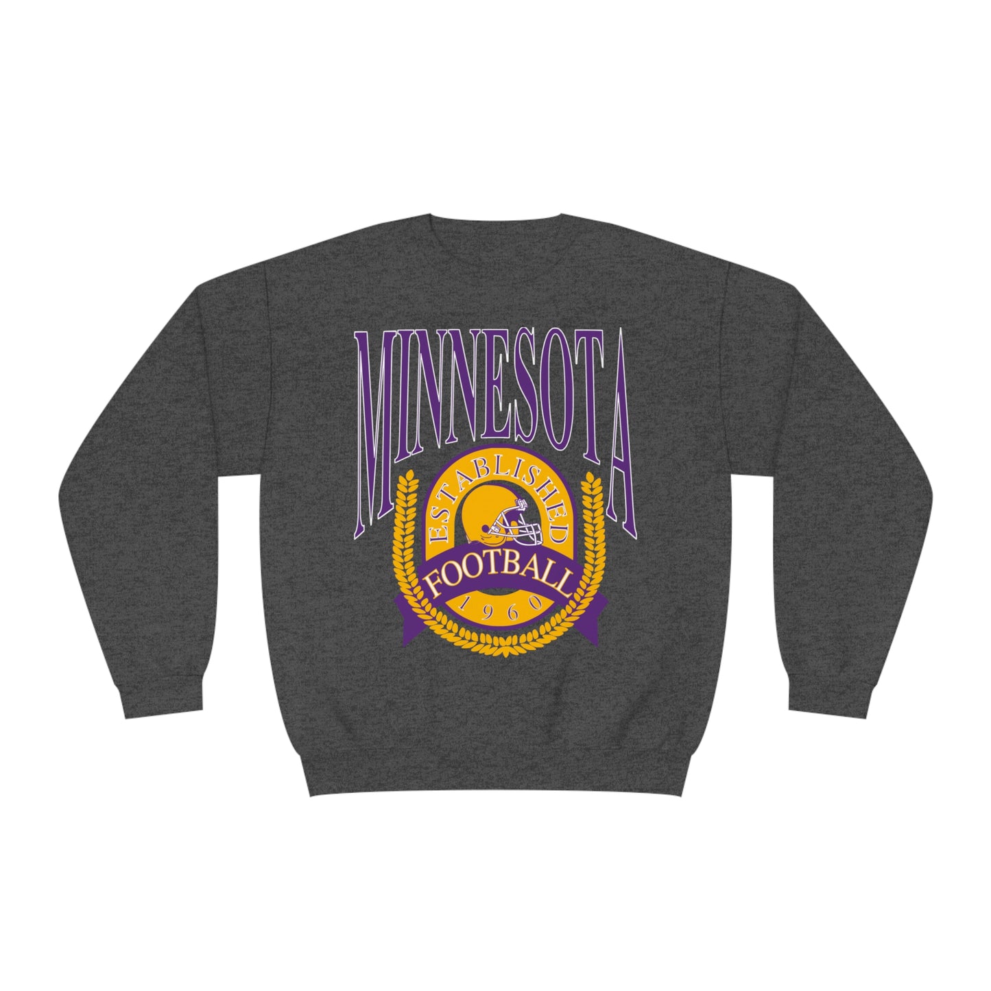 Vintage Minnesota Vikings Crewneck - Retro Unisex Football Sweatshirt - Men's & Women's 90's Oversized Hoodie - Design 1