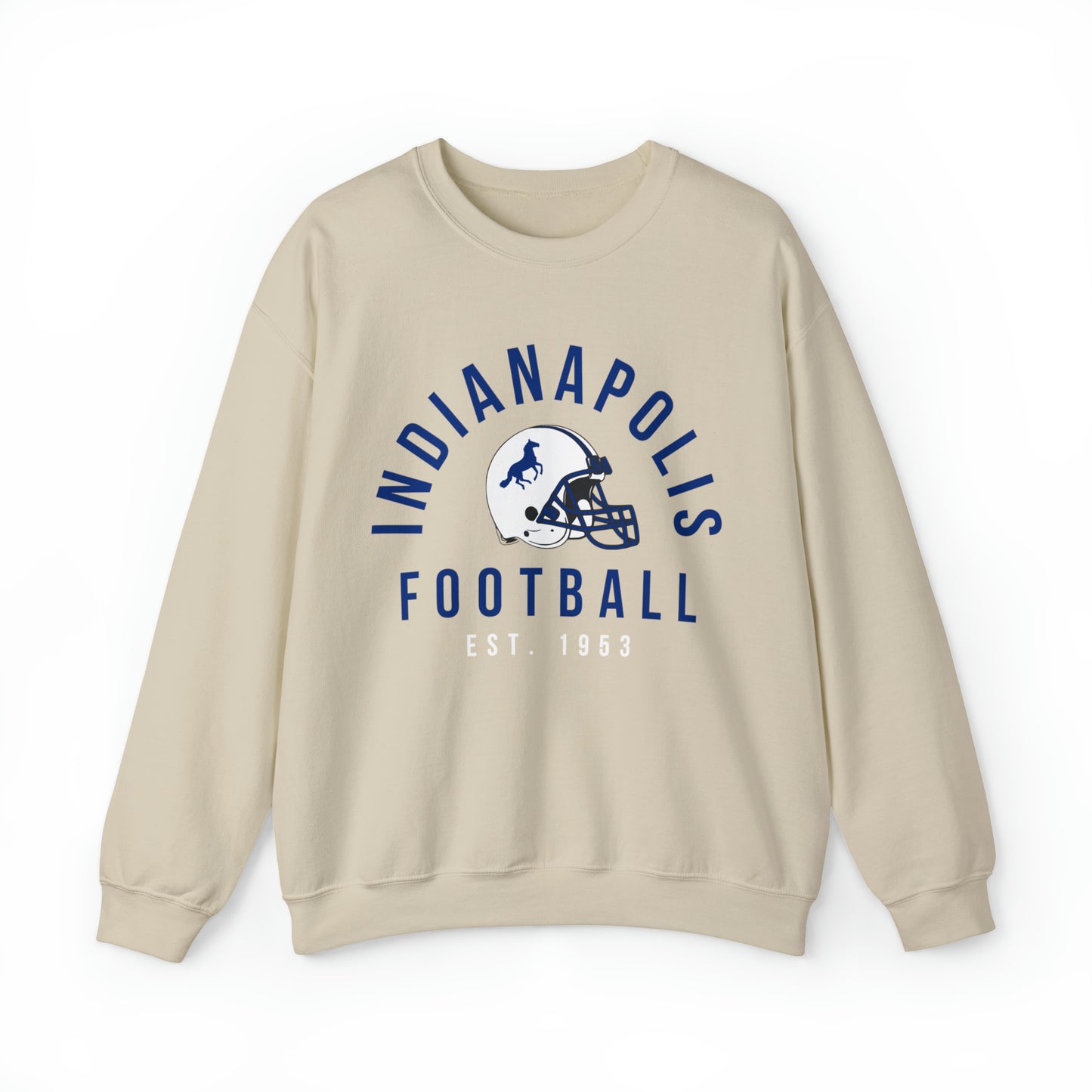 Vintage Indianapolis Colts Crewneck Sweatshirt - Retro Style Football Apparel - Men's & Women's - Design 2