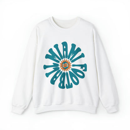 The Dallas Family  Retro Miami Dophins Football Sweatshirt