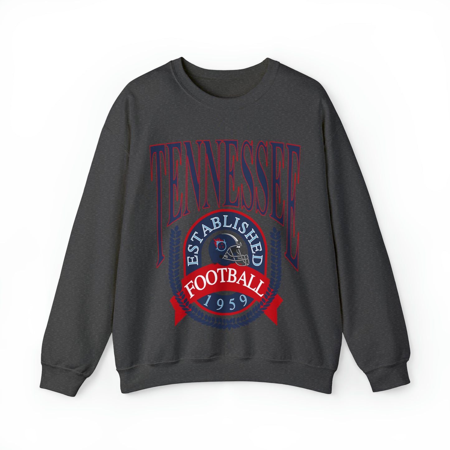 Throwback Tennessee Titans Crewneck Sweatshirt - Vintage Men's & Women's Unisex Football Crewneck - Design 1