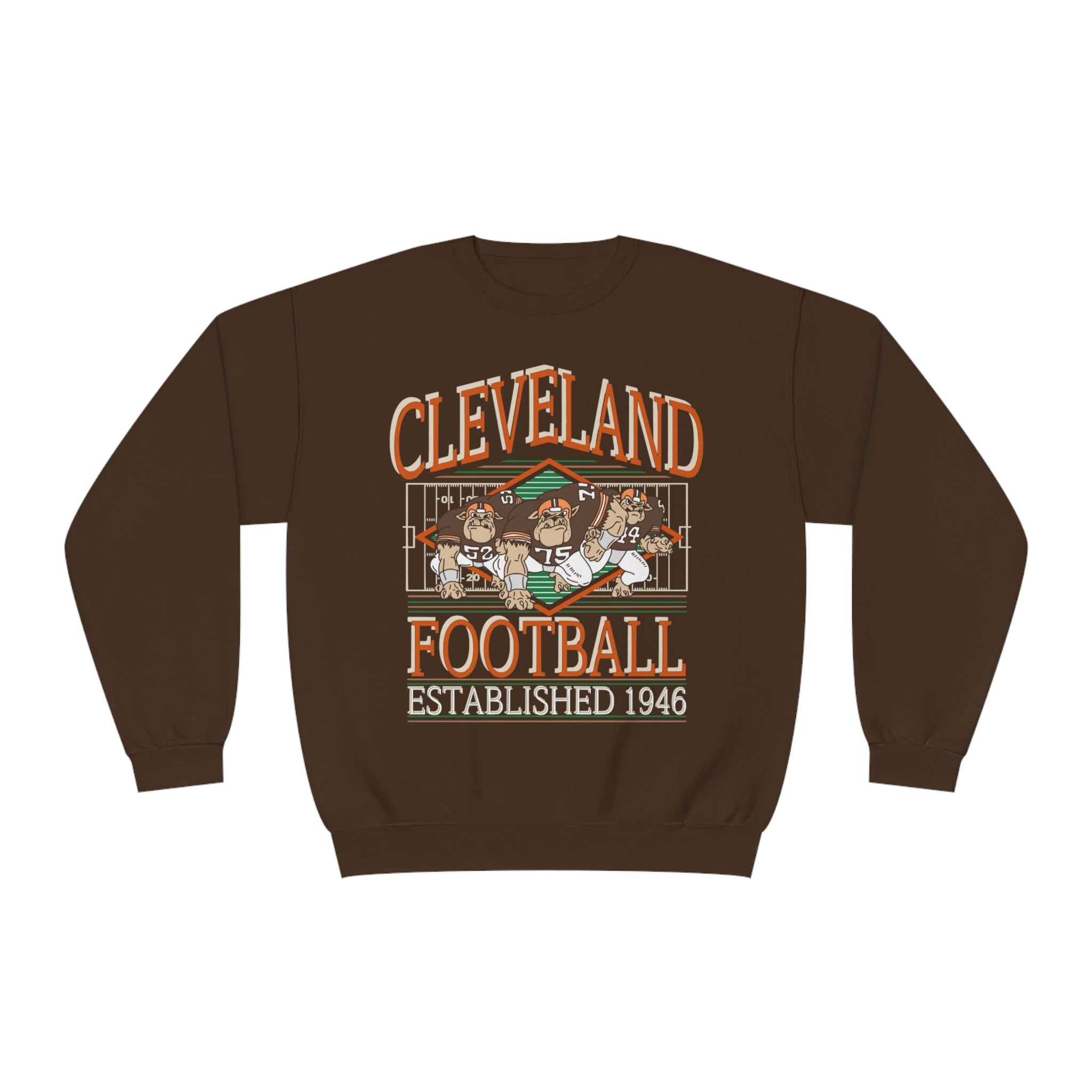 Vintage Cleveland Browns Crewneck Sweatshirt Retro Browns NFL Football Hoodie Men s Women s Sweatshirt Throwback 70 s 80 s 90 s Style