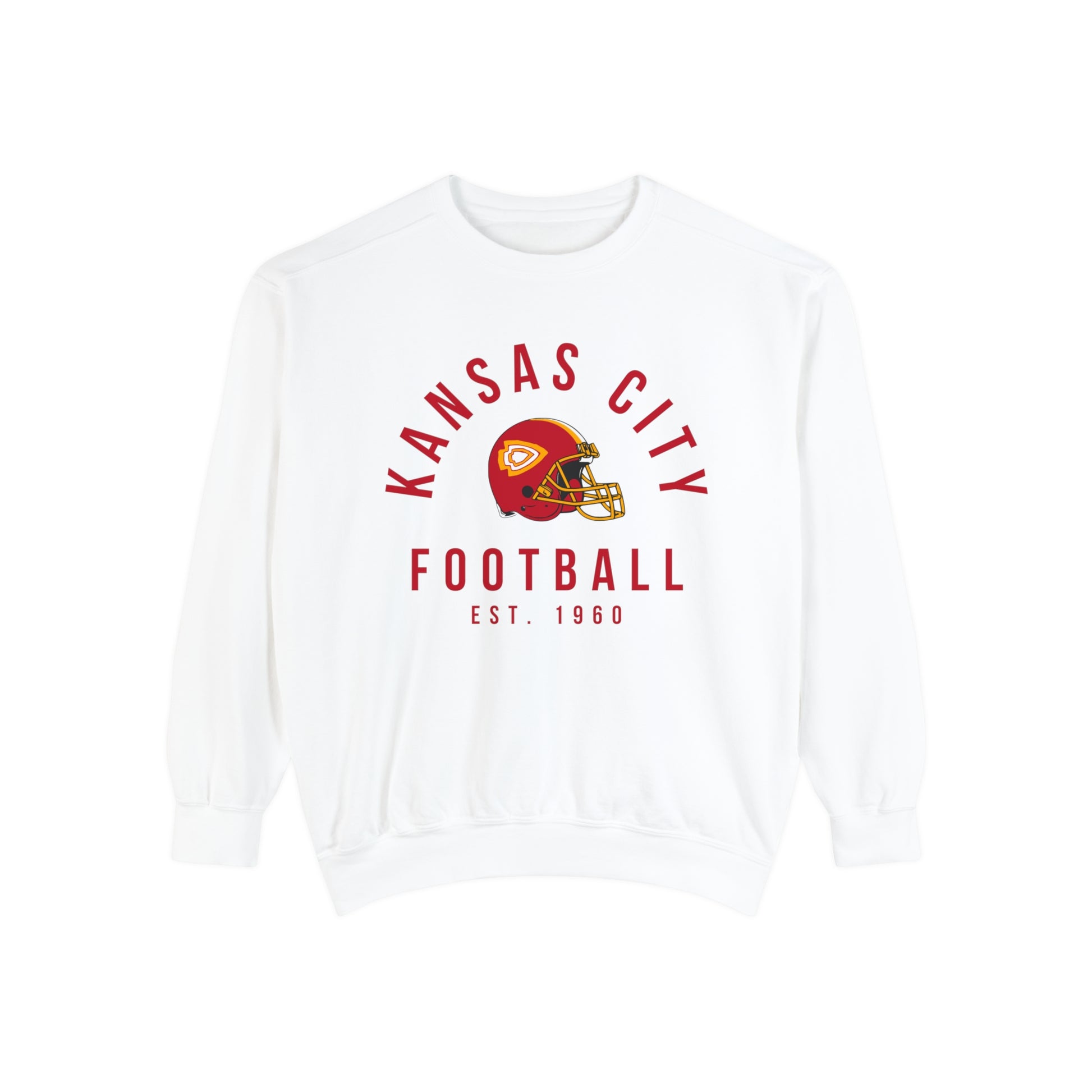 Kansas City Chiefs Crewneck Sweatshirt - Hippy NFL Football Comfort Colors Hoodie - Men's & Women's Oversized Apparel Design 5