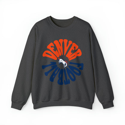 Retro Denver Broncos Crewneck Sweatshirt - Vintage Colorado Football Style Apparel - Men's & Women's Unisex Sizing