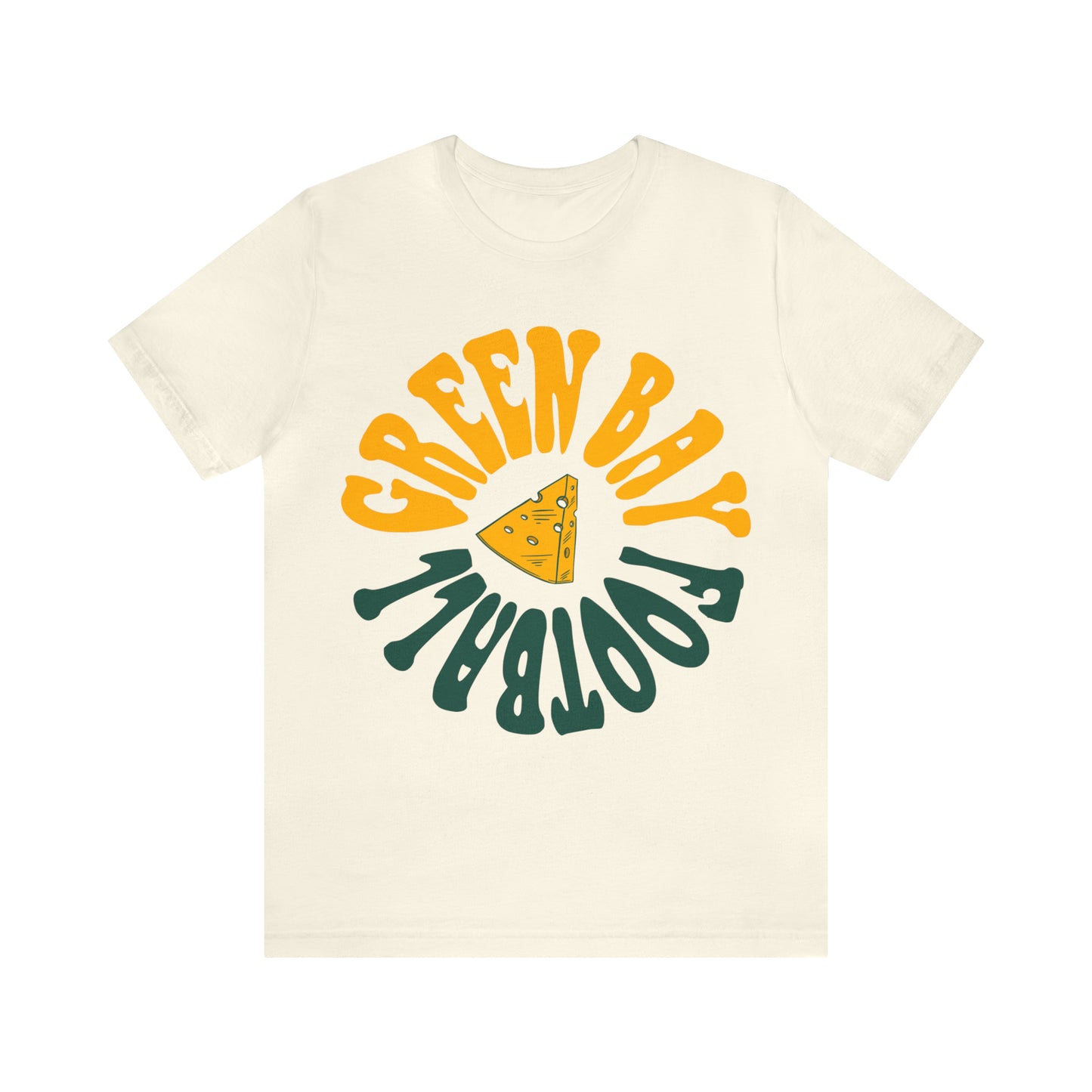 Hippy Green Bay Packers Retro Tee - Vintage Style T-Shirt - Wisconsin Cheese Head - Design 2