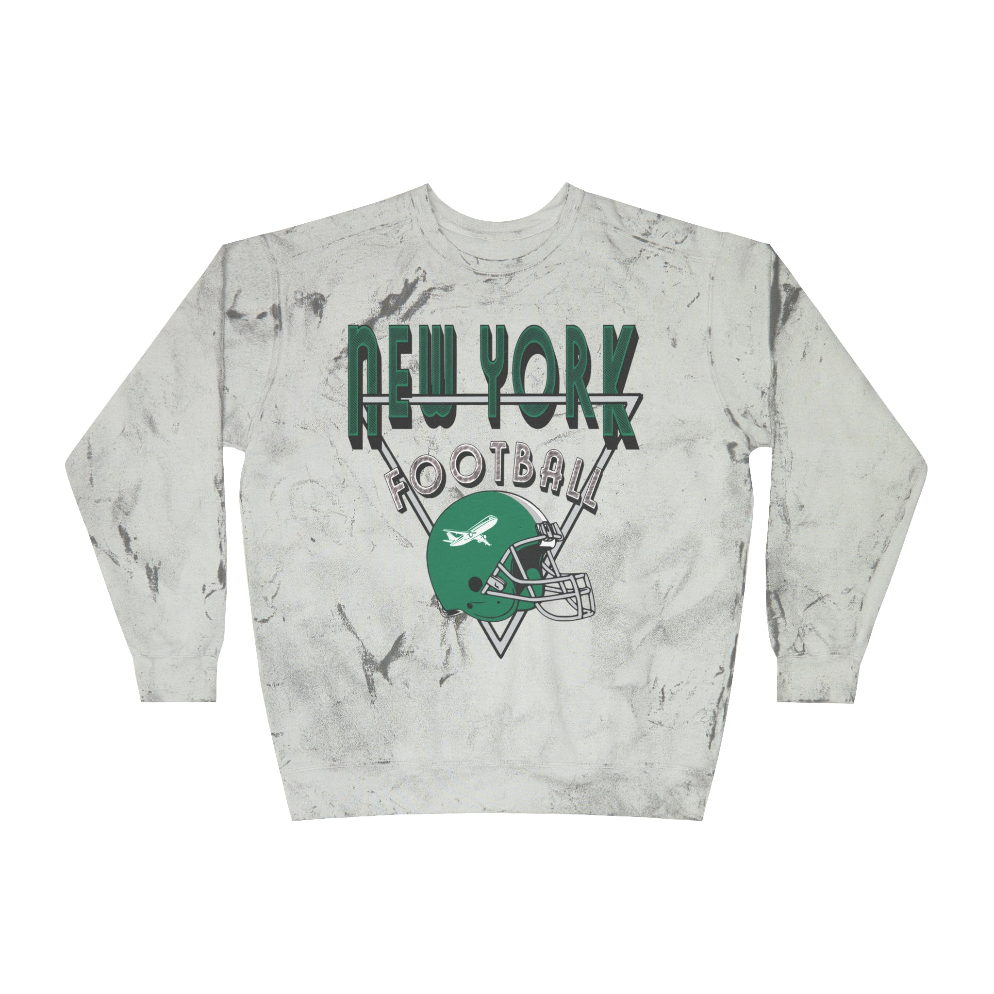 Tie Dye Comfort Colors Throwback New York Jets Football Sweatshirt Vintage Style Football Crewneck Men s Women s Football Apparel