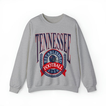 Throwback Tennessee Titans Crewneck Sweatshirt - Vintage Men's & Women's Unisex Football Crewneck - Design 1