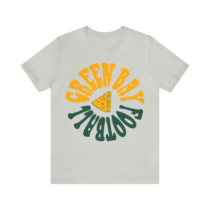 Hippy Green Bay Packers Retro Tee - Vintage Style T-Shirt - Wisconsin Cheese Head - Design 2