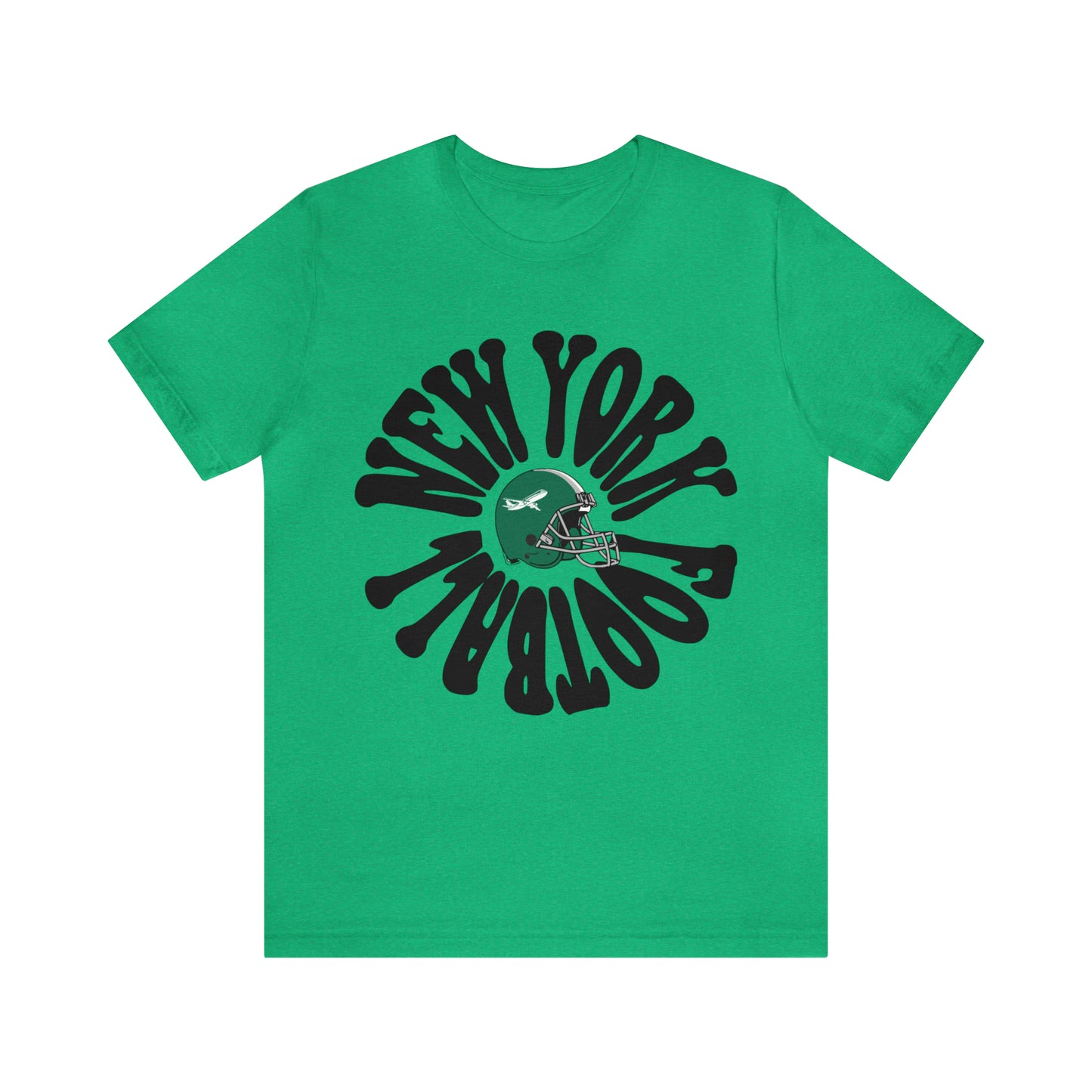 Hippy Retro New York Jets Football Tee - Retro Football T-Shirt Apparel - Men's & Women's Unisex Sizing