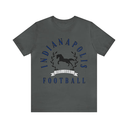 Vintage Indianapolis Colts Short Sleeve T-Shirt - Retro Style Football Tee - Men's & Women's - Design 1