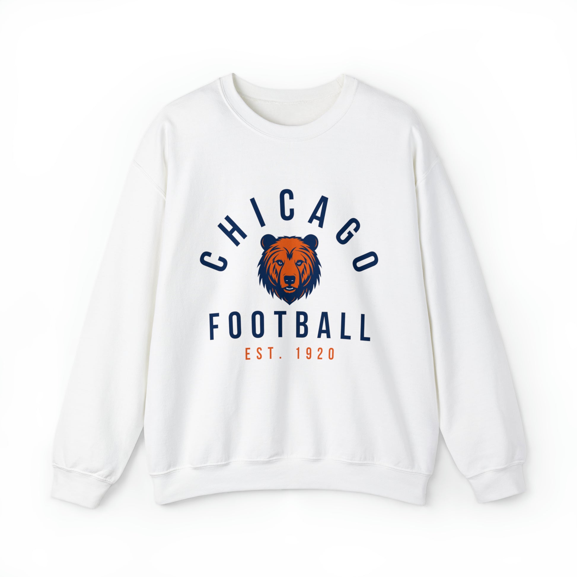 Vintage Chicago Bears Crewneck Sweatshirt - Throwback NFL Football Oversized Men's & Women's Crewneck - Design 4