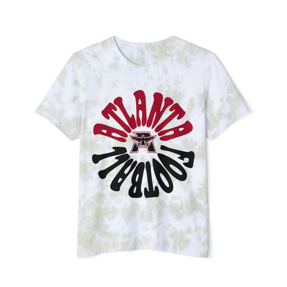 Tie Dye Hippy Retro Atlanta Falcons Short Sleeve T-Shirt - Vintage Unisex Football Sweatshirt - Men's & Women's - Design 2