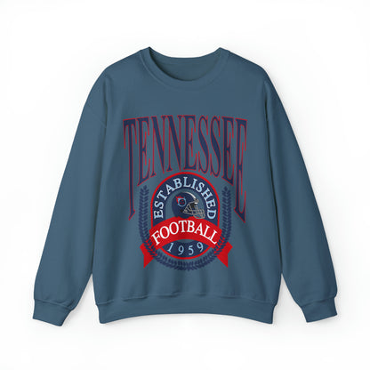 Throwback Tennessee Titans Crewneck Sweatshirt - Vintage Men's & Women's Unisex Football Crewneck - Design 1