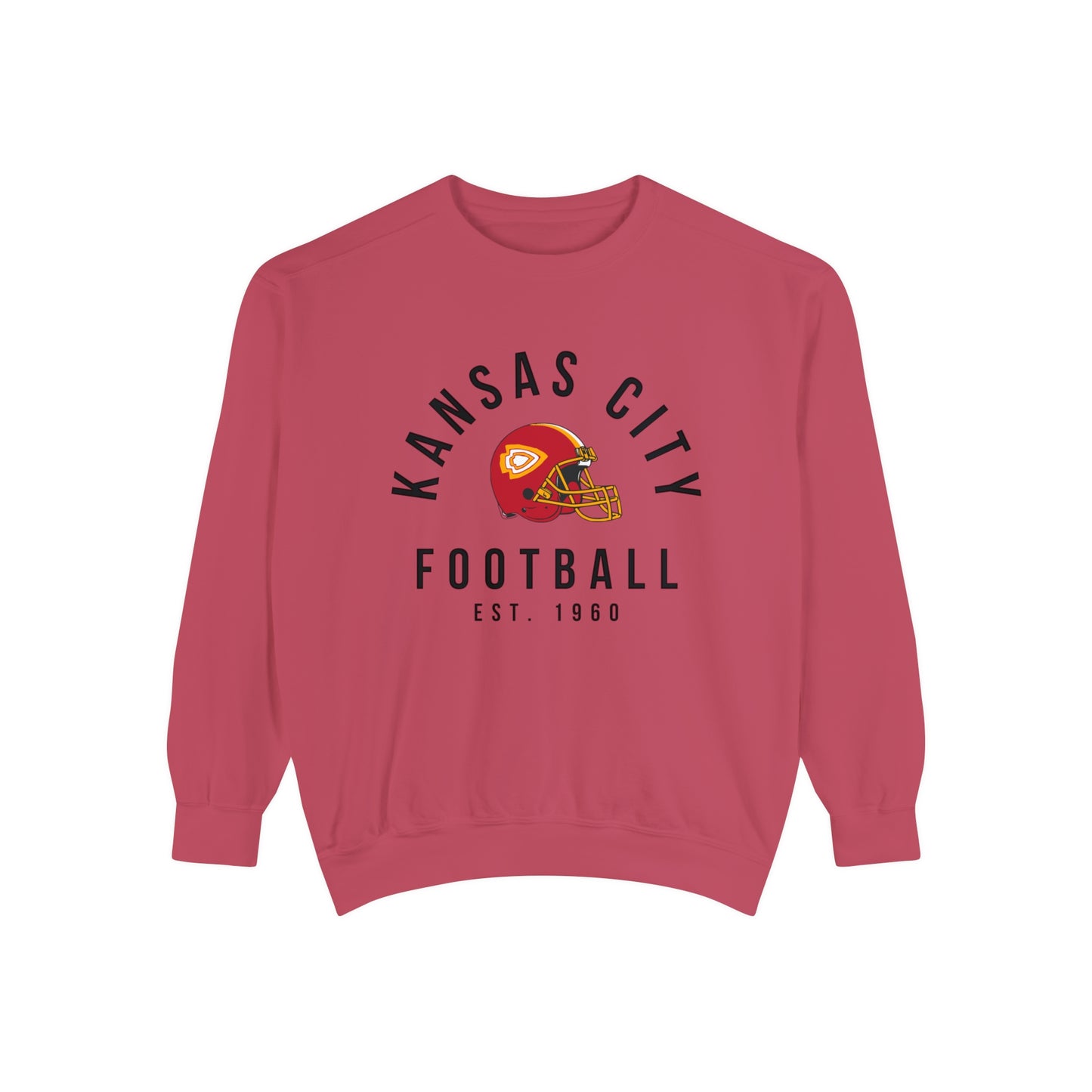 Kansas City Chiefs Crewneck Sweatshirt - Hippy NFL Football Comfort Colors Hoodie - Men's & Women's Oversized Apparel Design 5