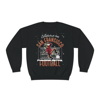 Christmas San Francisco 49ERS Crewneck Sweatshirt - Vintage Winter Holiday NFL Football Sweatshirt - Men's Women's Hoodie