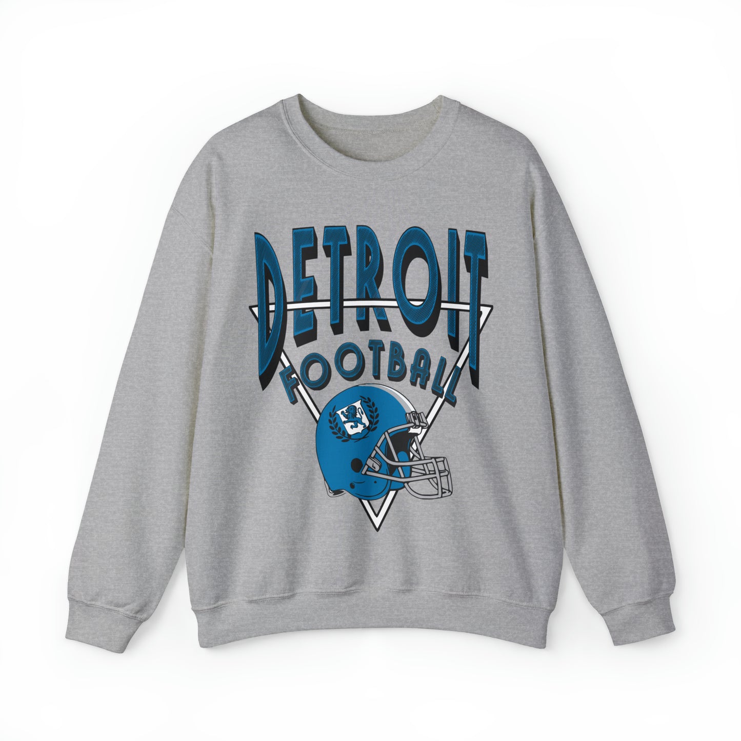 Detroit Football Crewneck Sweatshirt Vintage Detroit Football 