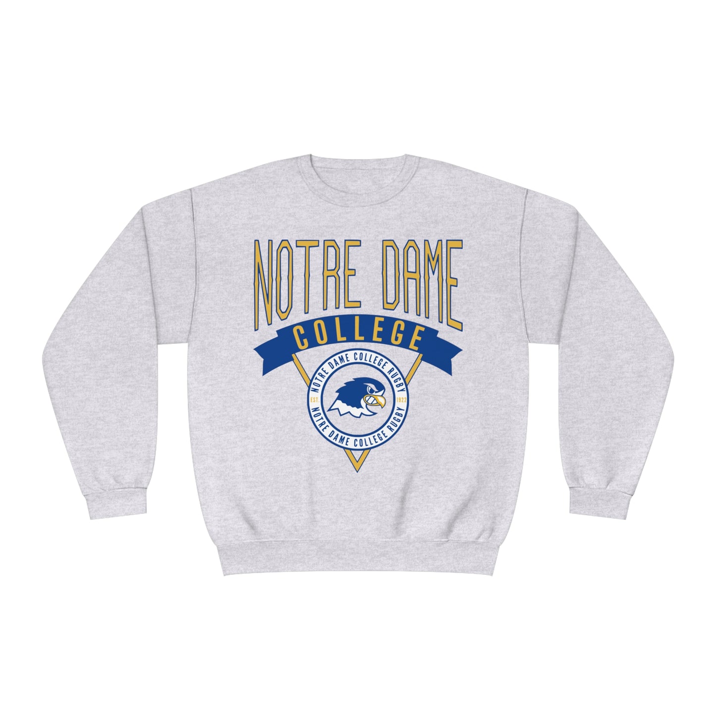 Notre Dame College Rugby Men's & Women's NDC Rugby Crewneck Sweatshirt - Unisex Sizing