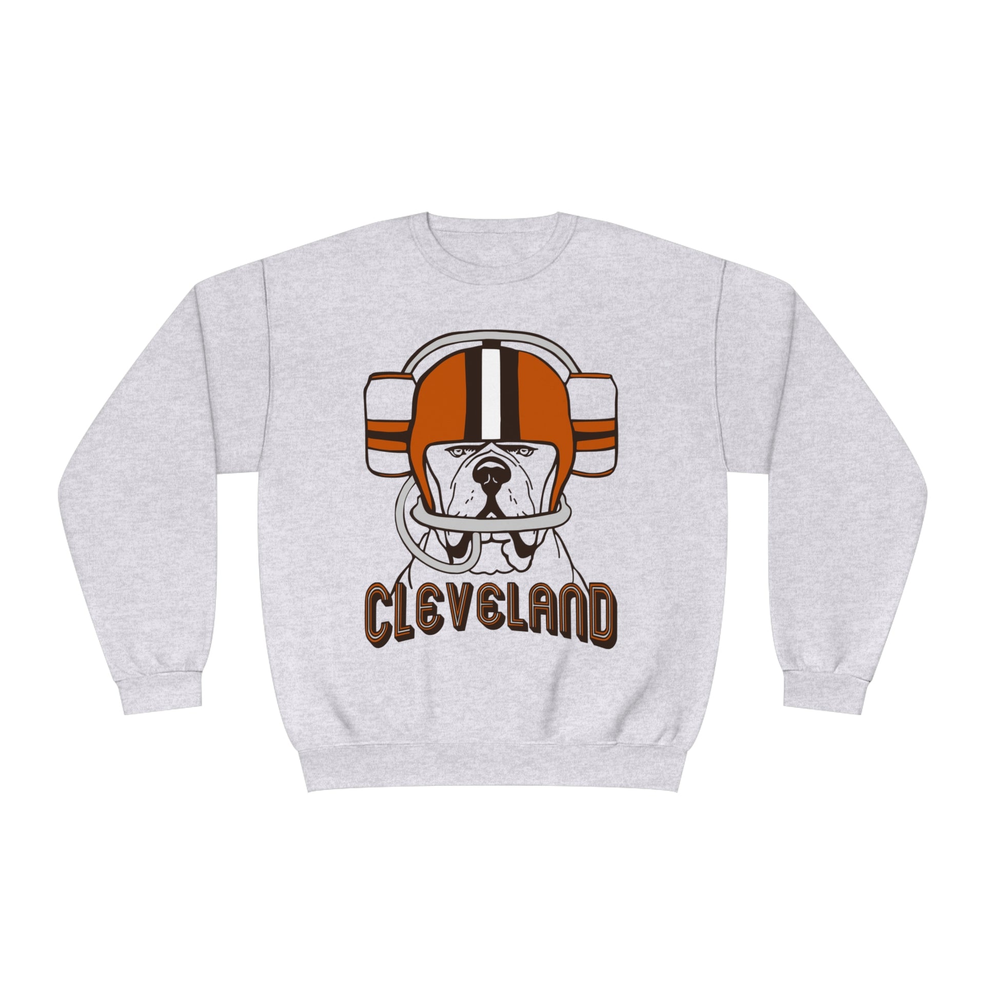 Cleveland Browns W/ Helmet Design Pullover Crew Neck