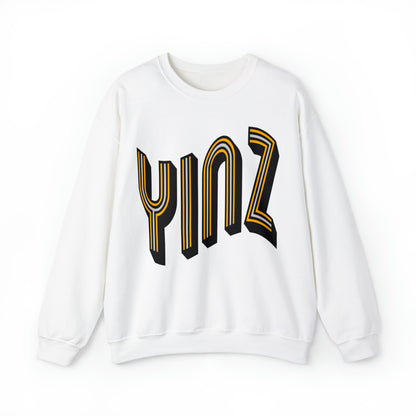 YINZ - Pittsburgh Steelers - Hippy Style Pennsylvania Football Crewneck Sweatshirt - Vintage Men's & Women's Apparel - Design 3