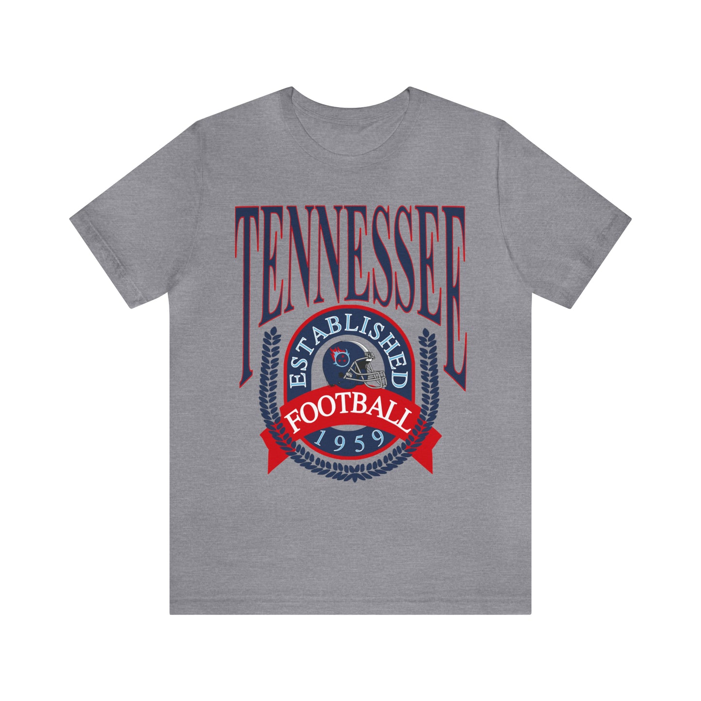 Throwback Tennessee Titans Tee - Vintage Style Football Short Sleeve T-Shirt- Men's & Women's Football Apparel - Design 1