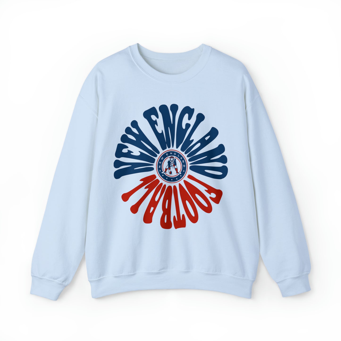 Retro New England Patriots Sweatshirt - Vintage Style Football Crewneck - Men's & Women's Football Apparel