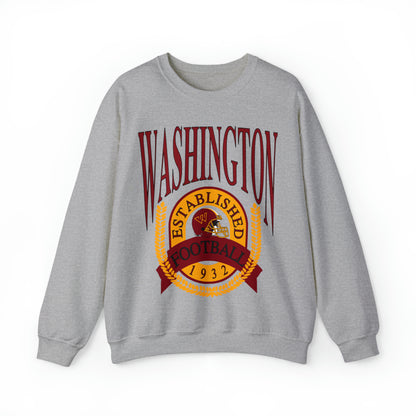 90's Washington Commanders Football Crewneck - Vintage Football Sweatshirt - Retro Redskins 70's, 80's, 90's - Design 1