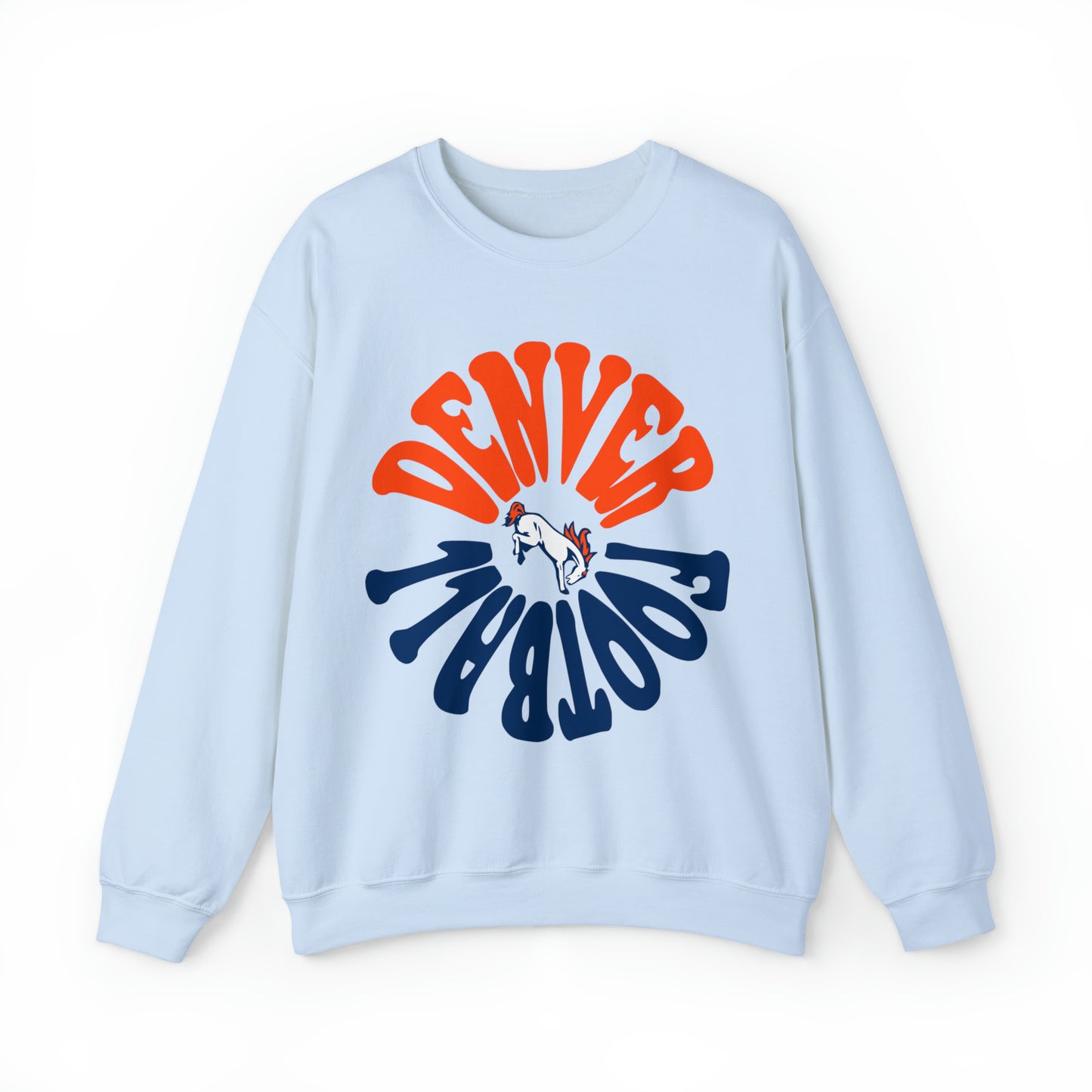 Retro Denver Broncos Crewneck Sweatshirt - Vintage Colorado Football Style Apparel - Men's & Women's Unisex Sizing