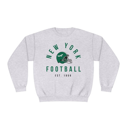 Vintage New York Jets Football Sweatshirt - Vintage Style Football Crewneck - Men's & Women's Football Apparel