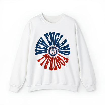 Retro New England Patriots Sweatshirt - Vintage Style Football Crewneck - Men's & Women's Football Apparel