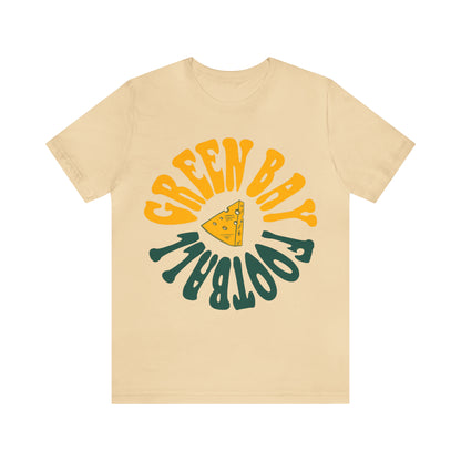 Hippy Green Bay Packers Retro Tee - Vintage Style T-Shirt - Wisconsin Cheese Head - Design 2