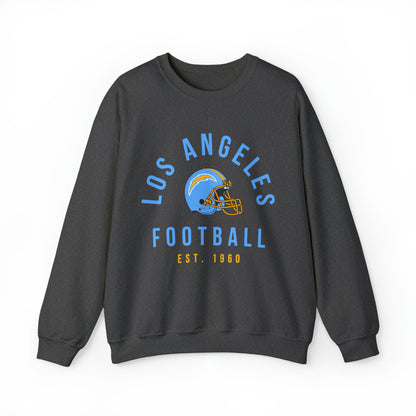 Vintage Los Angeles Chargers Crewneck Sweatshirt - Vintage California Football Sheep Style Apparel - Design 3