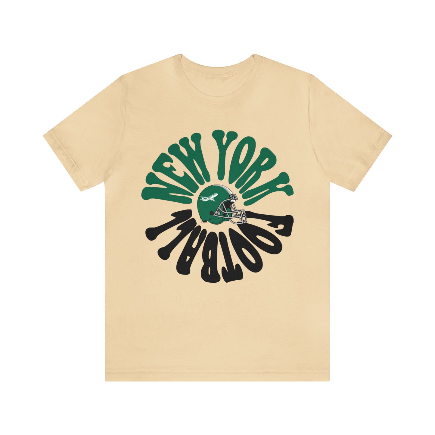 Hippy Retro New York Jets Football Tee - Retro Football T-Shirt Apparel - Men's & Women's Unisex Sizing