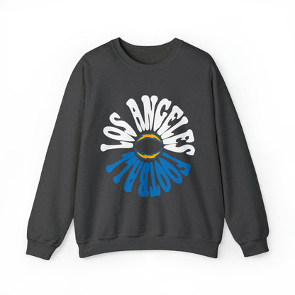 Retro Los Angeles Chargers Crewneck Sweatshirt - Vintage California Football Sheep Style Apparel - Design 2