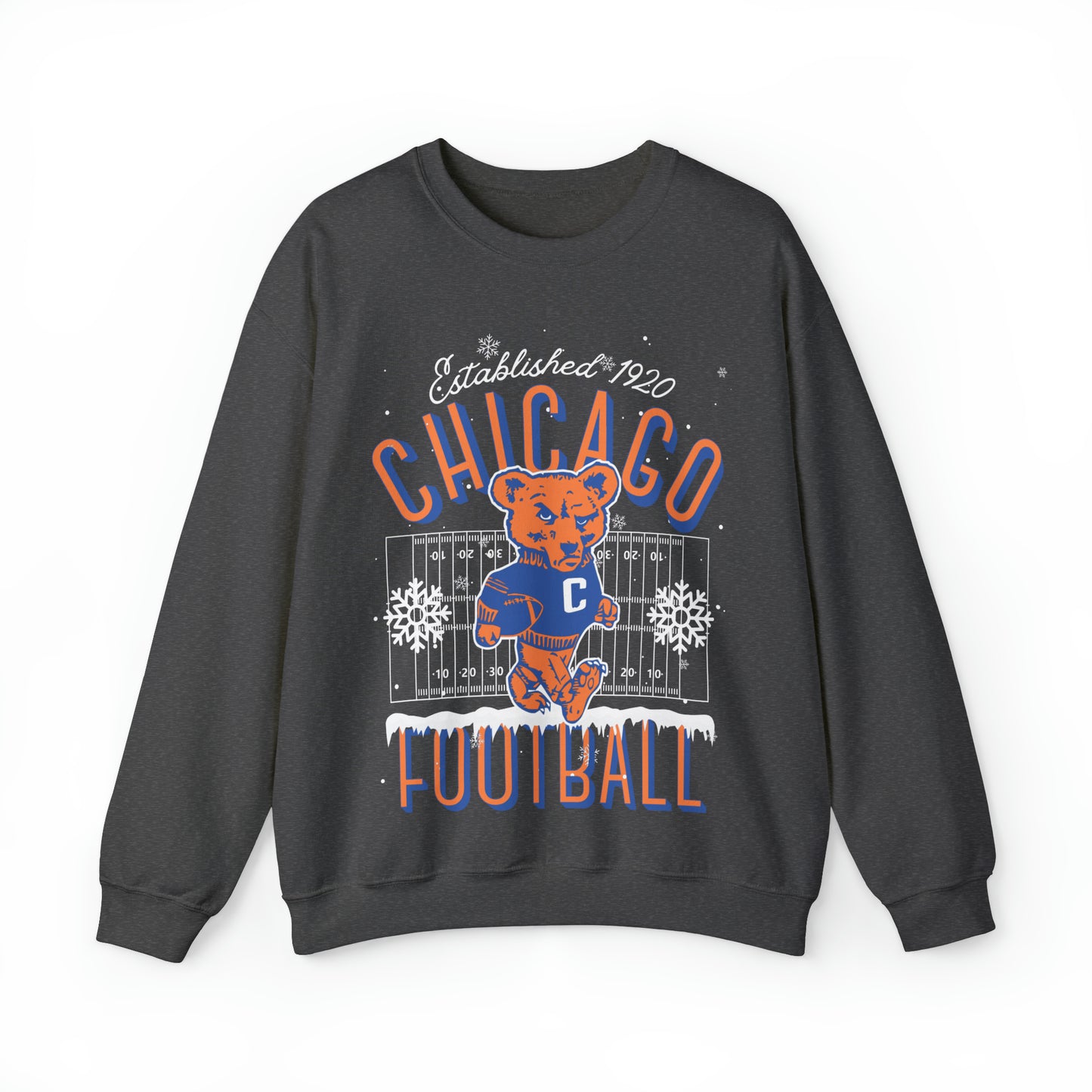 Chicago Bears Christmas Crewneck Sweatshirt - Vintage Holiday Mascot NFL Football - Men's & Women's Winter Hoodie